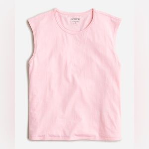 NWT J.Crew Organic slub cotton muscle T-shirt
Item BP046 PINK BOUQUET size Small